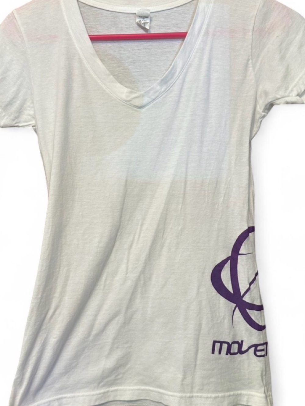 White V-Neck Movement Music Festival Tee